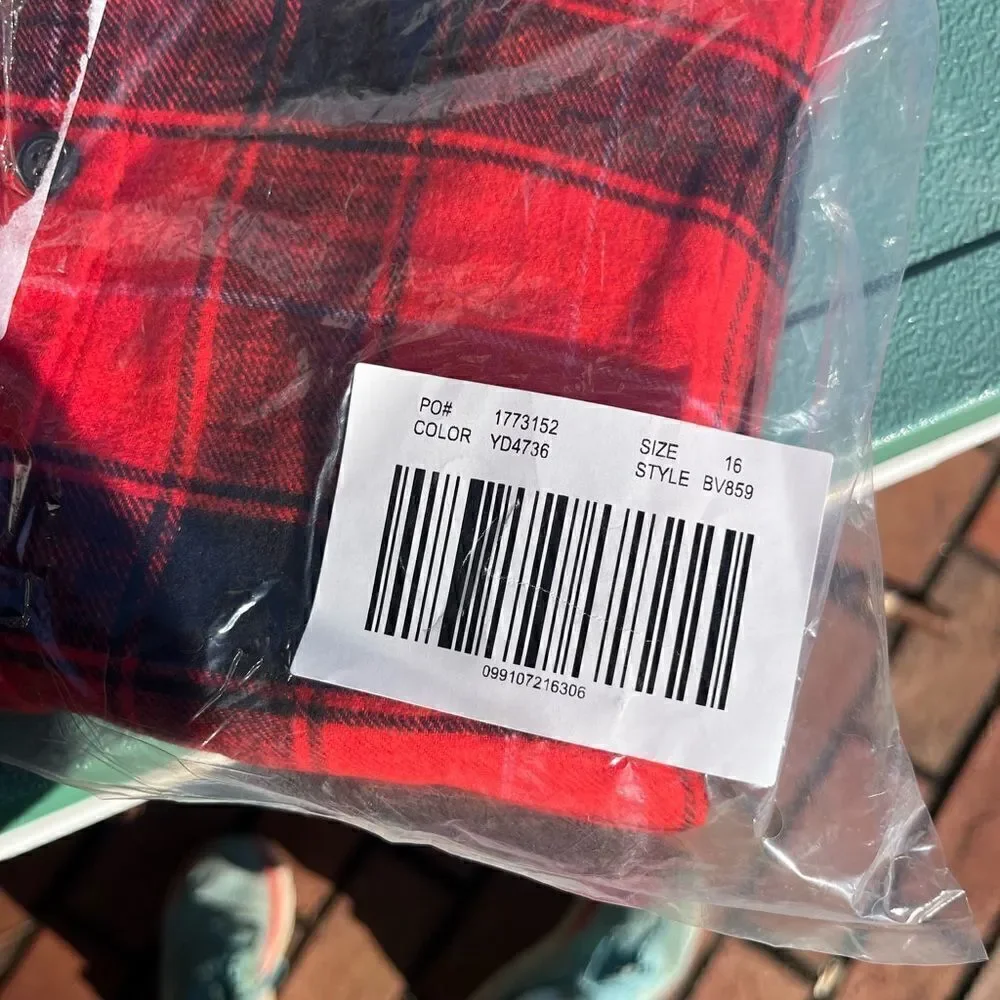 J Crew Cropped Garçon Plaid Shirt NWT